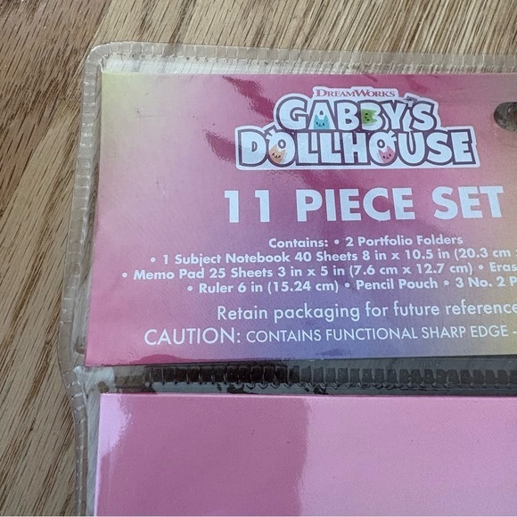 11Pc Gabby’s Dollhouse Back to School Set Stationary Notebook Pencil Eraser NEW - Picture 5 of 5